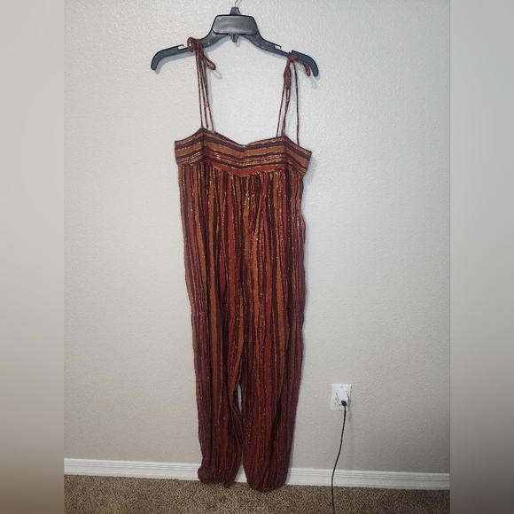 Free people Harem Lurex Jumpsuit size S - Picture 3 of 8